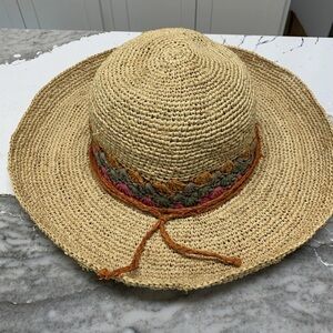 Broner Ladies Beach Straw Hat Floppy Foldable Wide Brim Womens Gardening